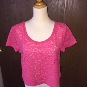 Express Stretch Lace Crop Top